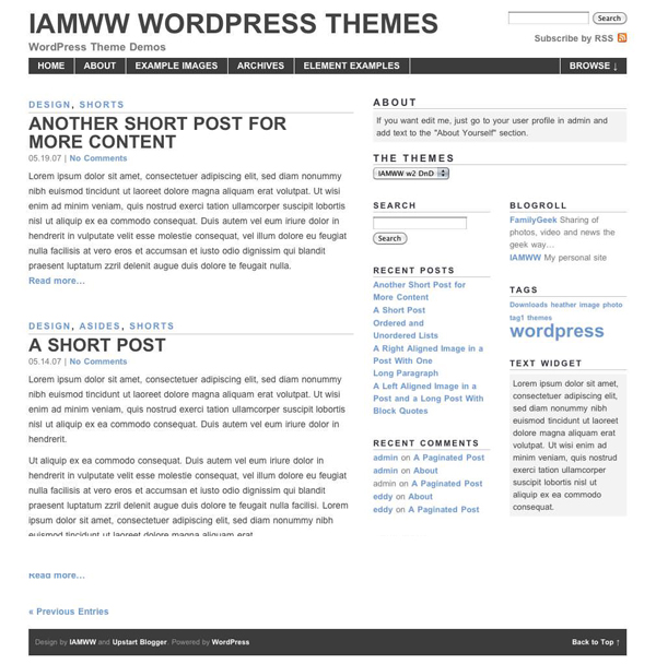 IAMWW w2 DnD – free WordPress Theme