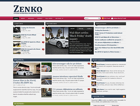 Zenko Magazine – WPzoom  Magazine themes