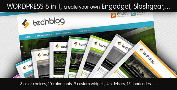 TechBlog v2.1 – Professional Tech Blog WordPress Theme