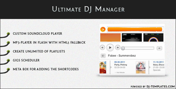 Ultimate DJ Manager – mp3播放插件