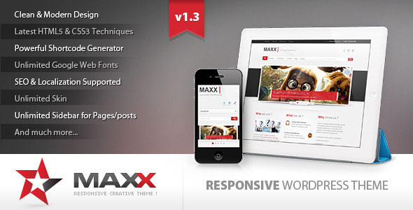 Maxx 漂亮简洁的企业主题