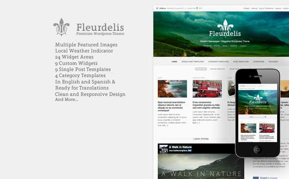 Fleurdelis 现代杂志型WordPress主题[1.5]
