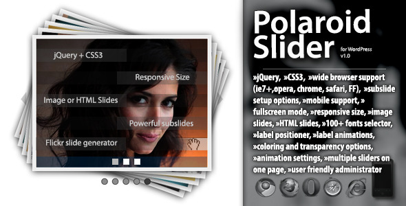 Polaroid 功能强大的WordPress幻灯片插件[1.10]