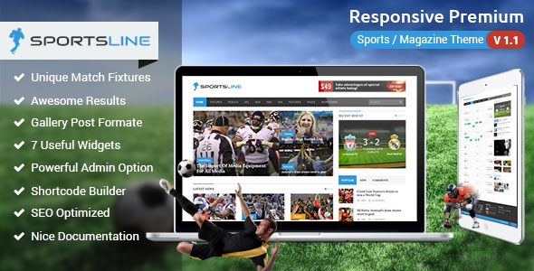 Sportsline 响应式体育类新闻WordPress主题[1.1]